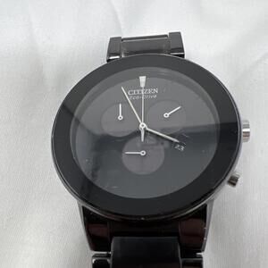 Citizen Axiom Multifunction Black Dial Eco Drive Watch H504S088914 Chronograph